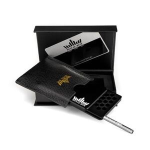 Black Leather Storage Case